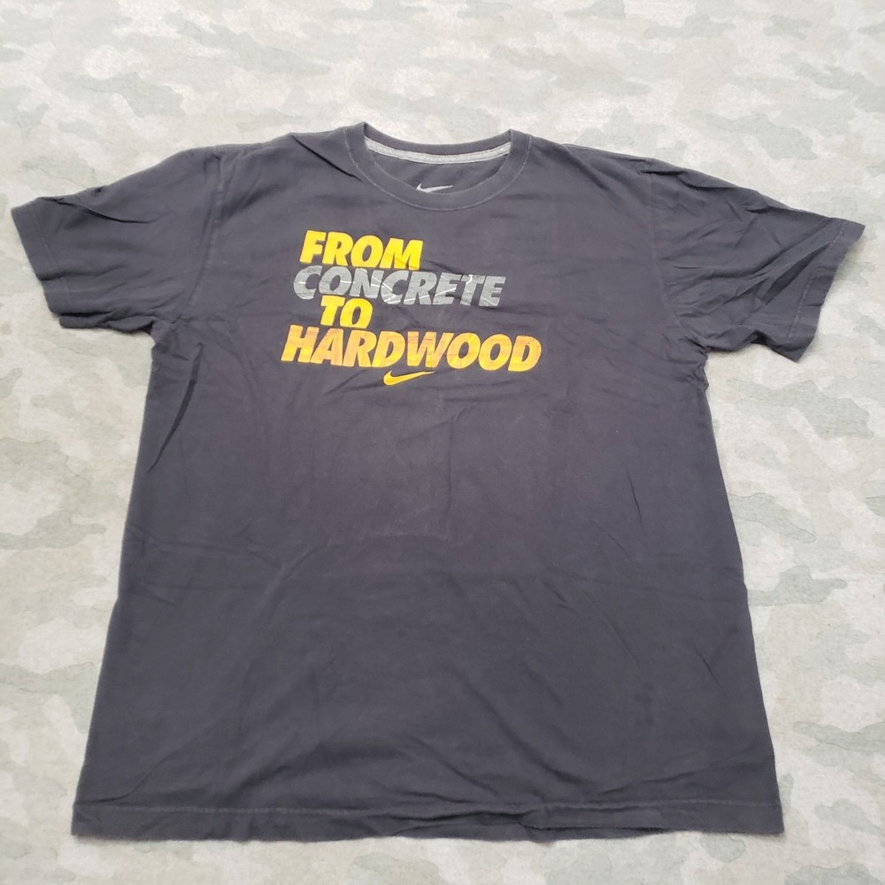 Nike Shirt Mens Large Gray Short Sleeve Center Swoosh